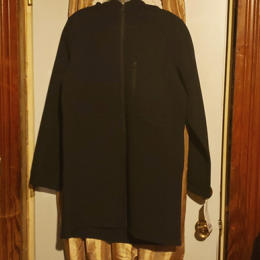 Sage Collective XL black hooded coat